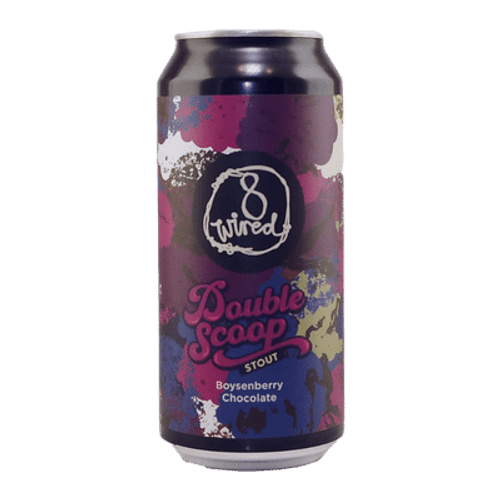 8 Wired Double Scoop Boysenberry & Chocolate Stout 440ml Can