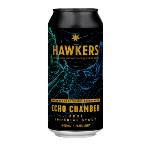 Hawkers Echo Chamber Feedback Loop Whisky Barrel Aged Imperial Stout 440ml Can