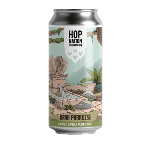 Hop Nation Dark Paradise Coconut Vanilla Pastry Stout 440ml Can