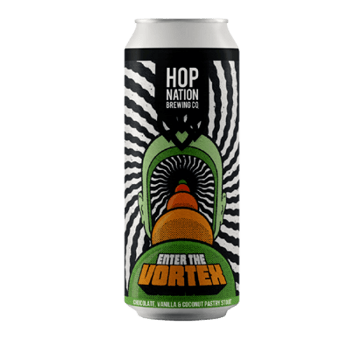 Hop Nation Enter The Vortex Chocolate, Vanilla & Coconut Pastry Stout 440ml Can