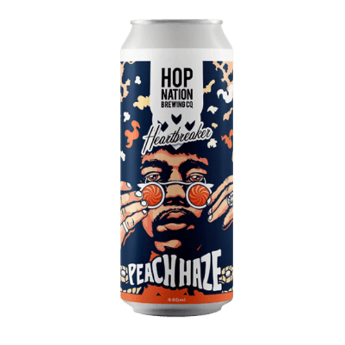 Hop Nation Heartbreaker Peach Haze Hazy Pale Ale 440ml Can