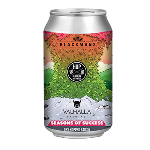 Hop Nation x Valhalla x Blackman's Seasons of Success Saison 375ml Can