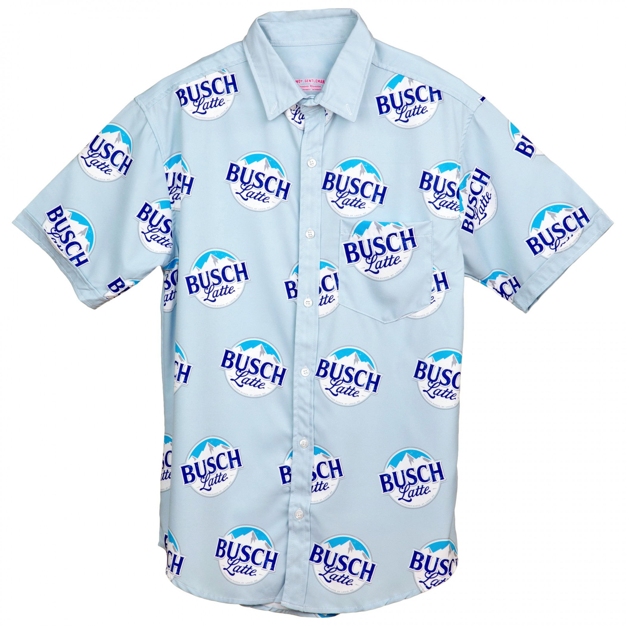 Basic Busch Latte Logo Hawaiian Shirt Gift For Beer Drinkers